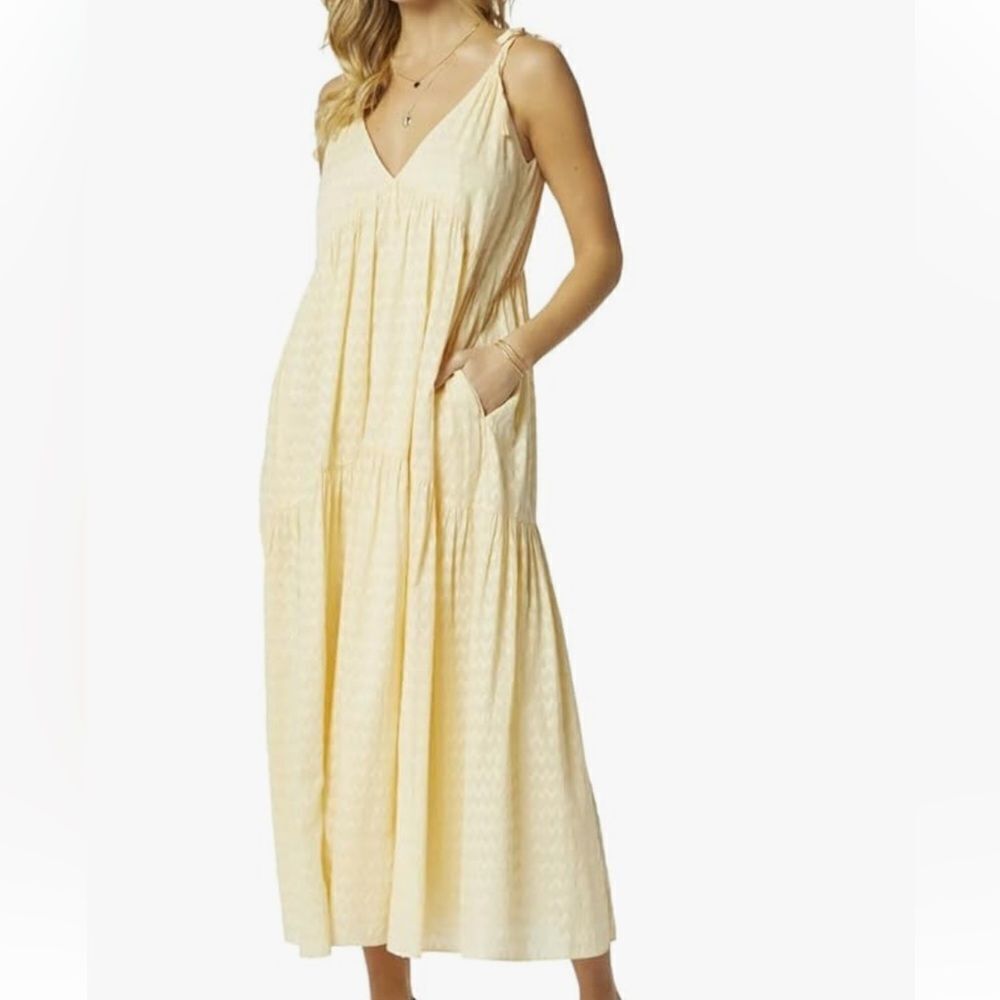 Joie Yellow Midi Cotton Dress(Size Xxs)
